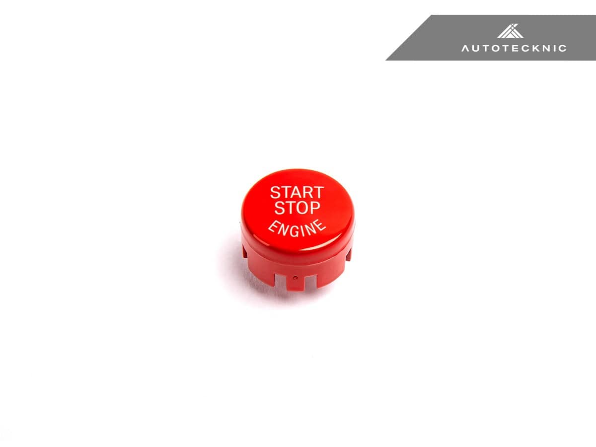 Kies-Motorsports AutoTecknic USA AutoTecknic Red Start Stop Button - F20 1-Series F20/ F21 1-Series / Gloss Red Finish