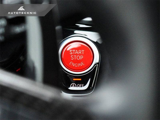 Kies-Motorsports AutoTecknic USA AutoTecknic Red Start Stop Button - G01 X3 | G02 X4 G01 X3 Pre-LCI / Bright Red / No