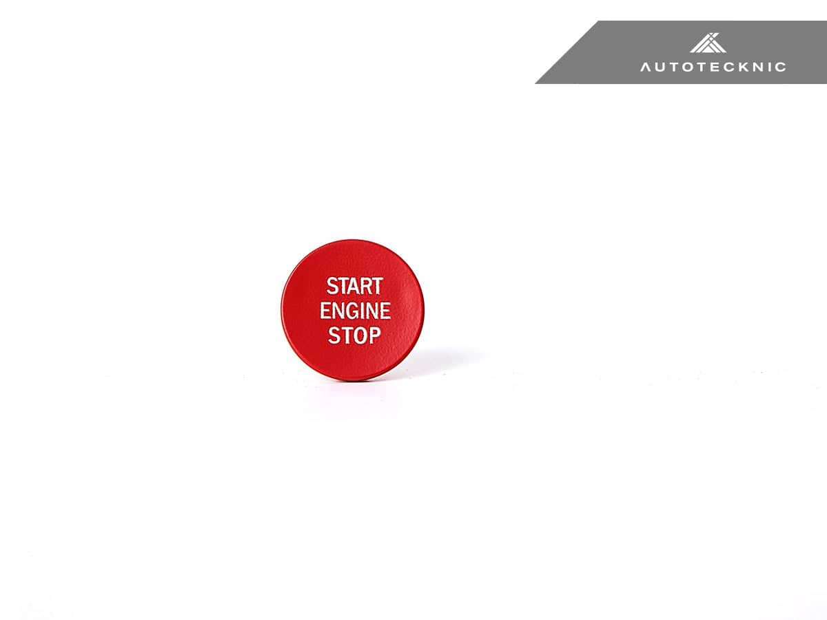 Kies-Motorsports AutoTecknic USA AutoTecknic Red Start Stop Button - G20 3-Series | G22 4-Series G20/ G21 3-Series / Satin Red / No