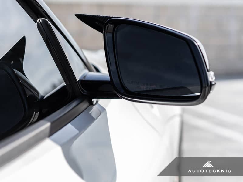 Kies-Motorsports AutoTecknic USA AutoTecknic Replacement Aero Glazing Black Mirror Covers - A90 Supra 2020-Up