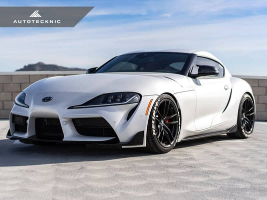 Kies-Motorsports AutoTecknic USA AutoTecknic Replacement Aero Glazing Black Mirror Covers - A90 Supra 2020-Up