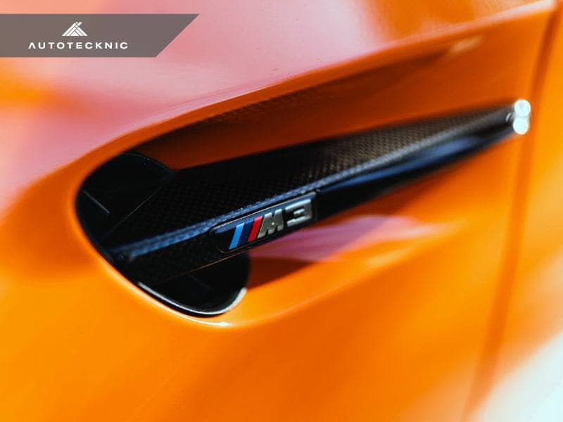 Kies-Motorsports AutoTecknic USA AutoTecknic Replacement Carbon Fiber Fender Gills - E90 Sedan / E92 Coupe / E93 Cabrio | M3