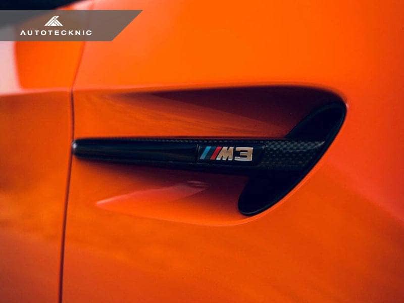 Kies-Motorsports AutoTecknic USA AutoTecknic Replacement Carbon Fiber Fender Gills - E90 Sedan / E92 Coupe / E93 Cabrio | M3