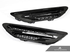 Kies-Motorsports AutoTecknic USA AutoTecknic Replacement Carbon Fiber Fender Vents - F10 Sedan | M5
