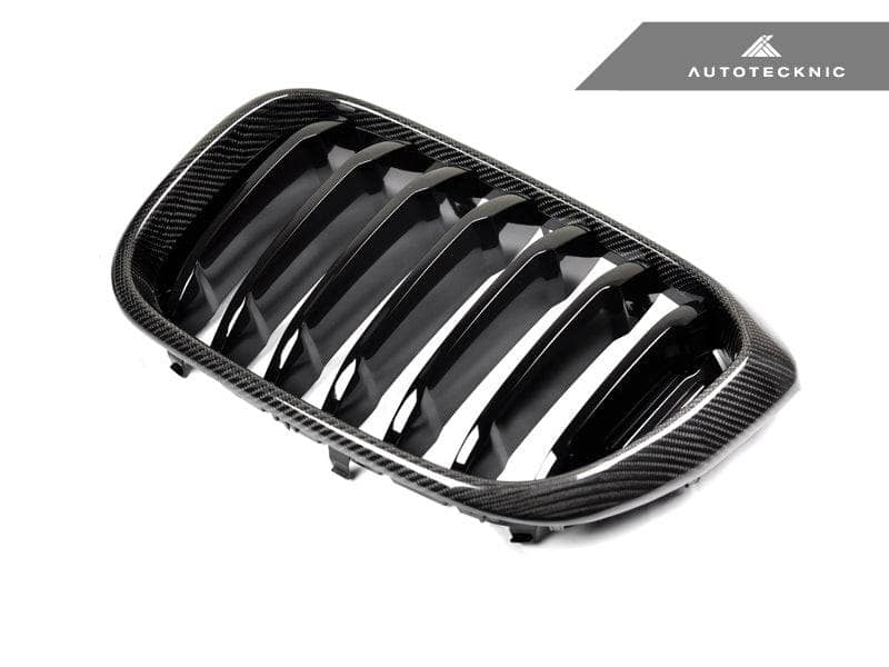 AutoTecknic Replacement Carbon Fiber Front Grille Set - BMW G01 X3 | G02 X4 Pre-LCI Secondary image