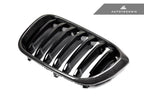 Kies-Motorsports AutoTecknic USA AutoTecknic Replacement Carbon Fiber Front Grille Set - G01 X3 | G02 X4 Pre-LCI