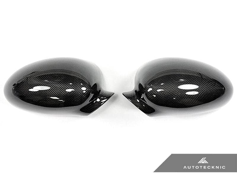 Kies-Motorsports AutoTecknic USA AutoTecknic Replacement Carbon Fiber Mirror Covers - BMW E46 M3 3K Plain Weave (1X1)