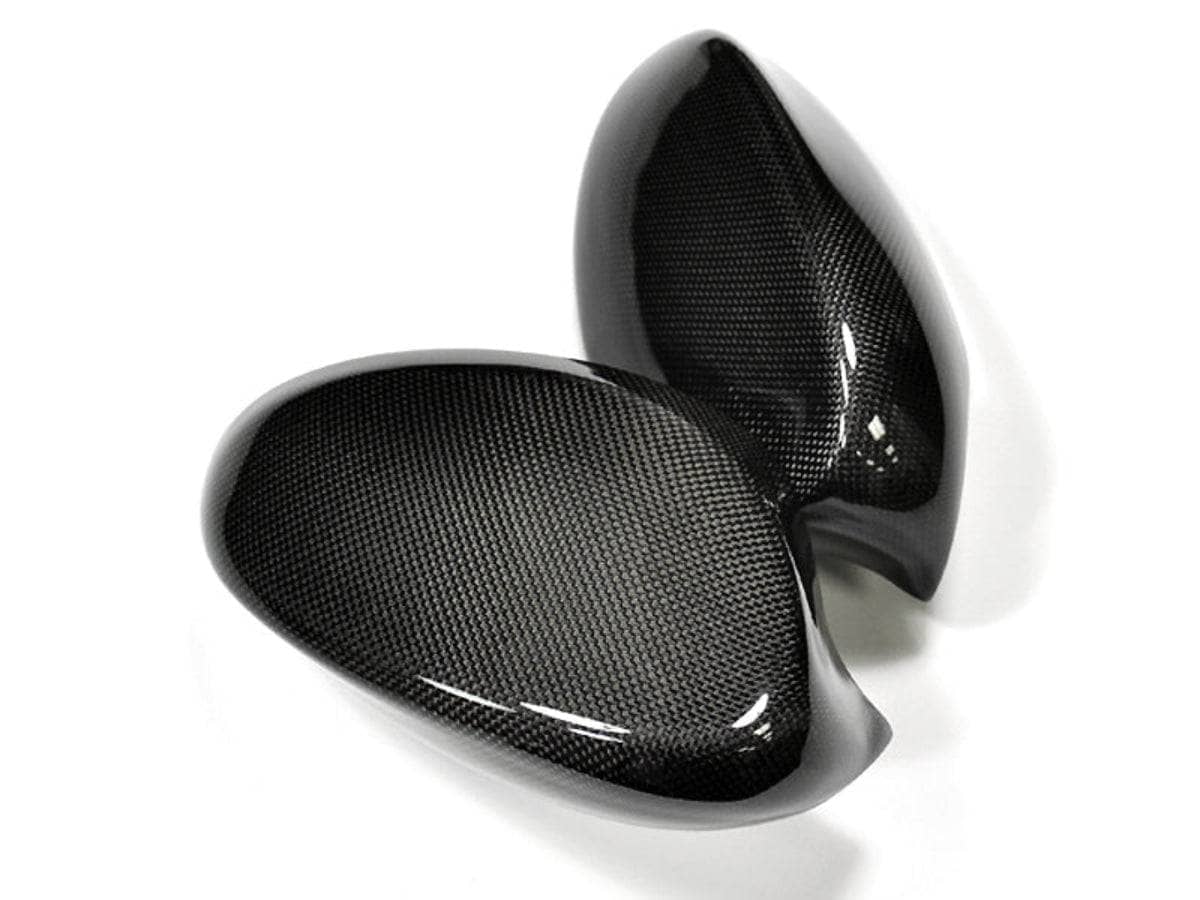 Kies-Motorsports AutoTecknic USA AutoTecknic Replacement Carbon Fiber Mirror Covers - BMW E92 Coupe / E93 Cabrio | 3-Series Pre-LCI 3K Plain Weave (1X1)