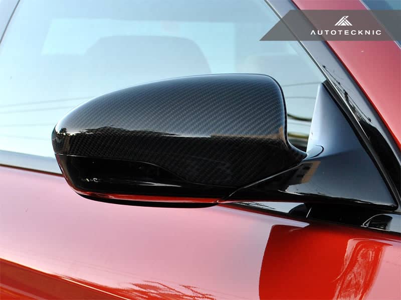 Kies-Motorsports AutoTecknic USA AutoTecknic Replacement Carbon Fiber Mirror Covers - BMW F10 M5 | F06 / F12 / F13 M6 3K Twill Weave (2X2) Main image