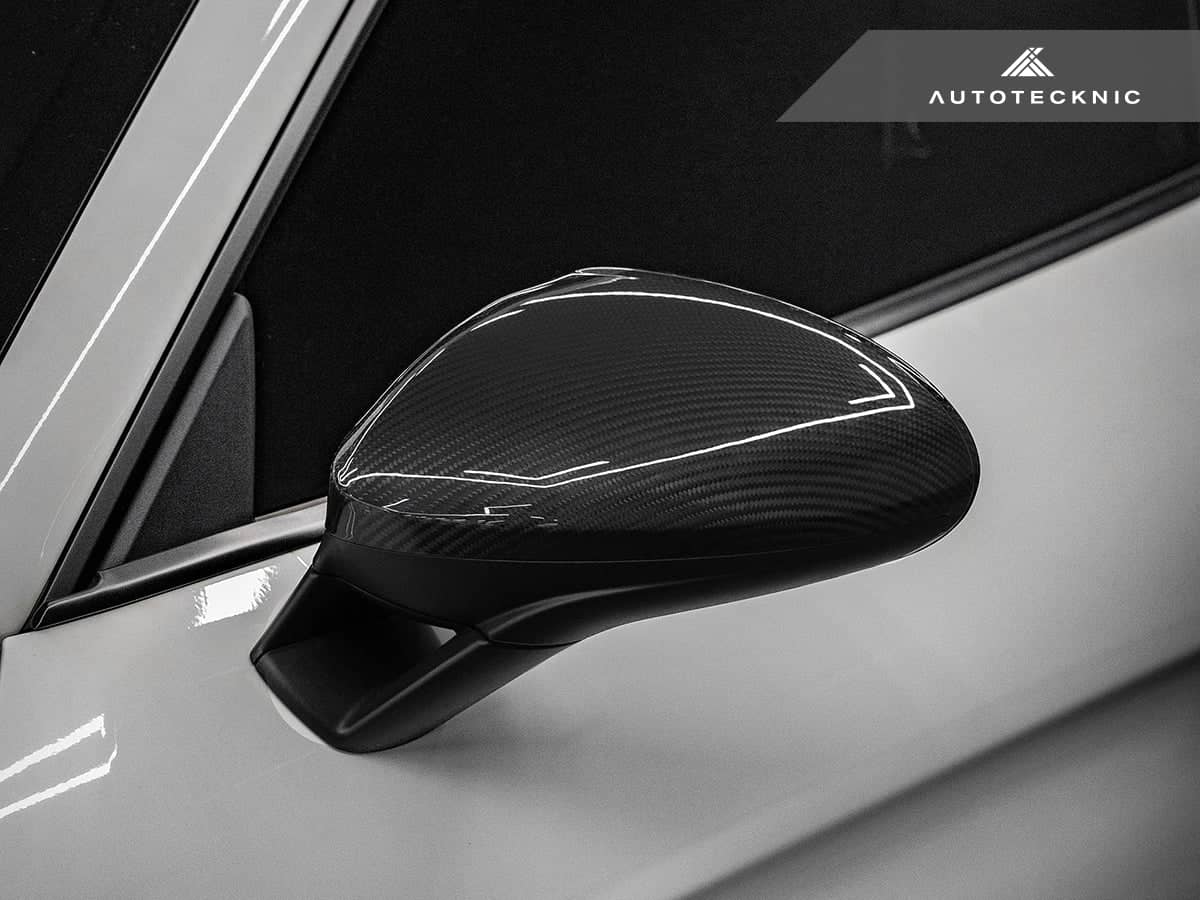 Kies-Motorsports AutoTecknic USA AutoTecknic Replacement Carbon Fiber Mirror Covers - Porsche 718 Cayman | Boxster
