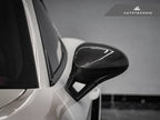 Kies-Motorsports AutoTecknic USA AutoTecknic Replacement Carbon Fiber Mirror Covers - Porsche 718 Cayman | Boxster