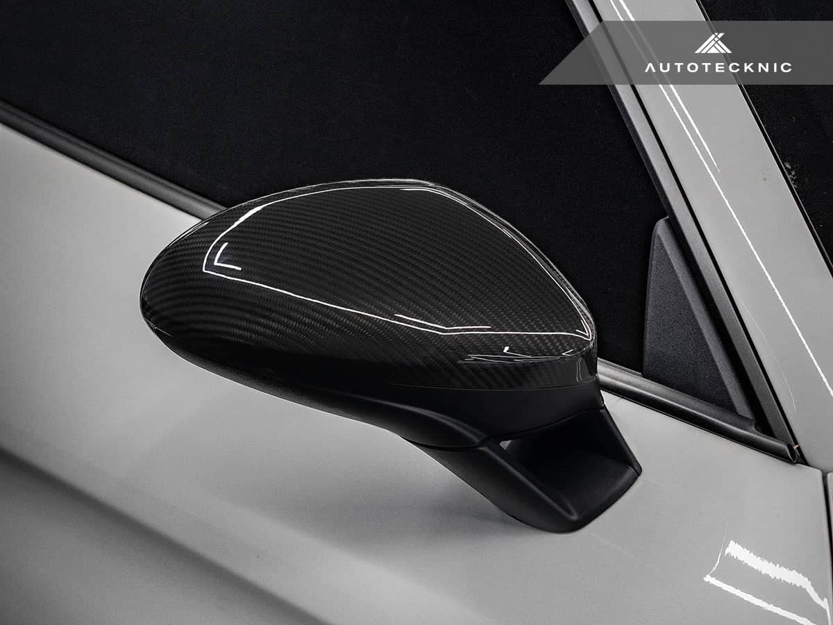 Kies-Motorsports AutoTecknic USA AutoTecknic Replacement Carbon Fiber Mirror Covers - Porsche 718 Cayman | Boxster