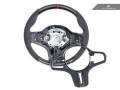 Kies-Motorsports AutoTecknic USA AutoTecknic Replacement Carbon Steering Wheel - F90 M5