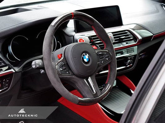 Kies-Motorsports AutoTecknic USA AutoTecknic Replacement Carbon Steering Wheel - F90 M5