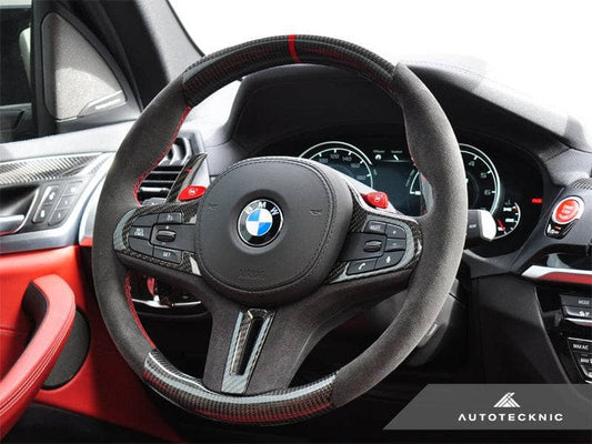 Kies-Motorsports AutoTecknic USA AutoTecknic Replacement Carbon Steering Wheel - F90 M5