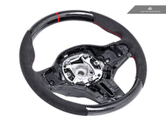 Kies-Motorsports AutoTecknic USA AutoTecknic Replacement Carbon Steering Wheel - F95 X5M | F96 X6M