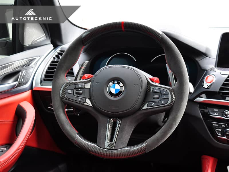 Kies-Motorsports AutoTecknic USA AutoTecknic Replacement Carbon Steering Wheel - F97 X3M | F98 X4M