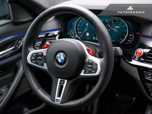 Kies-Motorsports AutoTecknic USA AutoTecknic Replacement Carbon Steering Wheel Top Cover - F91/ F92/ F93 M8