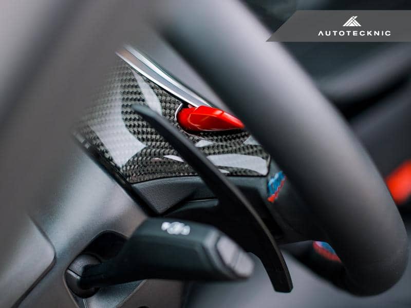 Kies-Motorsports AutoTecknic USA AutoTecknic Replacement Carbon Steering Wheel Top Cover - G80 M3 | G82/ G83 M4