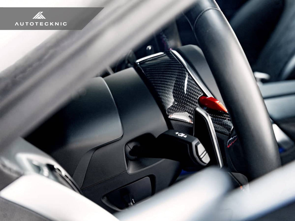 Kies-Motorsports AutoTecknic USA AutoTecknic Replacement Carbon Steering Wheel Top Cover - G80 M3 | G82/ G83 M4