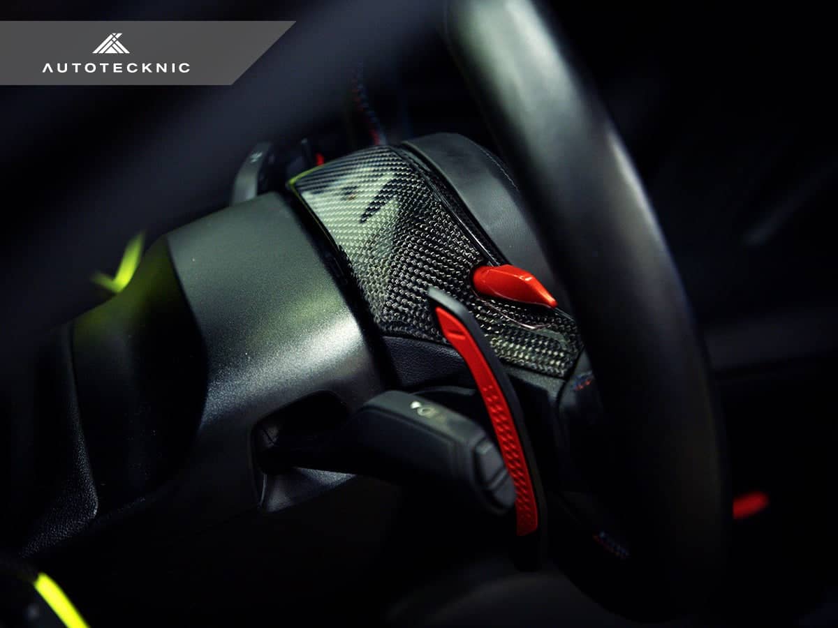 Kies-Motorsports AutoTecknic USA AutoTecknic Replacement Carbon Steering Wheel Top Cover - G80 M3 | G82/ G83 M4