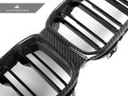 Kies-Motorsports AutoTecknic USA AutoTecknic Replacement Dry Carbon Front Grille - F87 M2 Competition