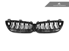 Kies-Motorsports AutoTecknic USA AutoTecknic Replacement Dry Carbon Front Grille - F87 M2 Competition F87 M2 Competition / 3K Twill Weave (2X2)