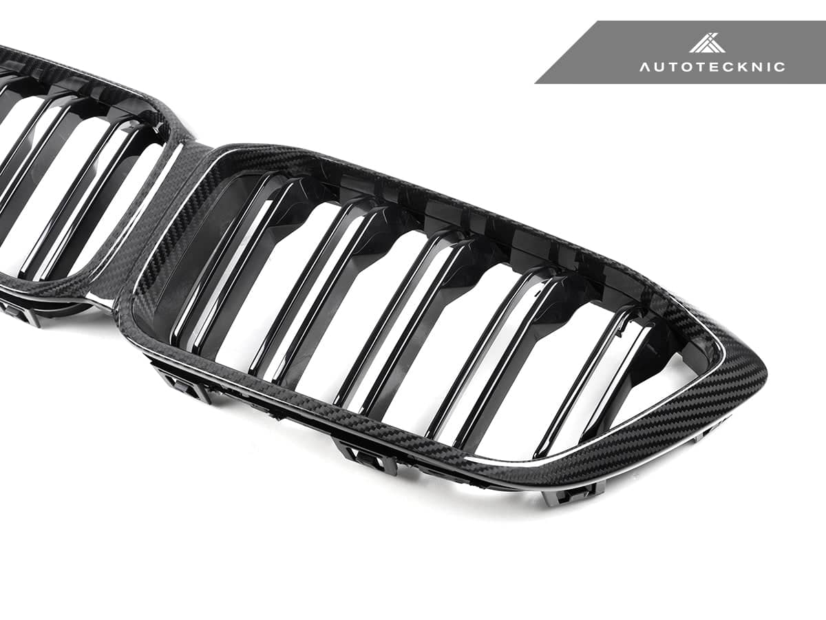 Kies-Motorsports AutoTecknic USA AutoTecknic Replacement Dry Carbon Front Grille - F87 M2 Competition F87 M2 Competition / 3K Twill Weave (2X2)