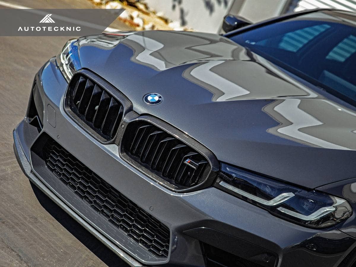 Kies-Motorsports AutoTecknic USA AutoTecknic Replacement Dry Carbon Grille Surround - F90 M5 LCI