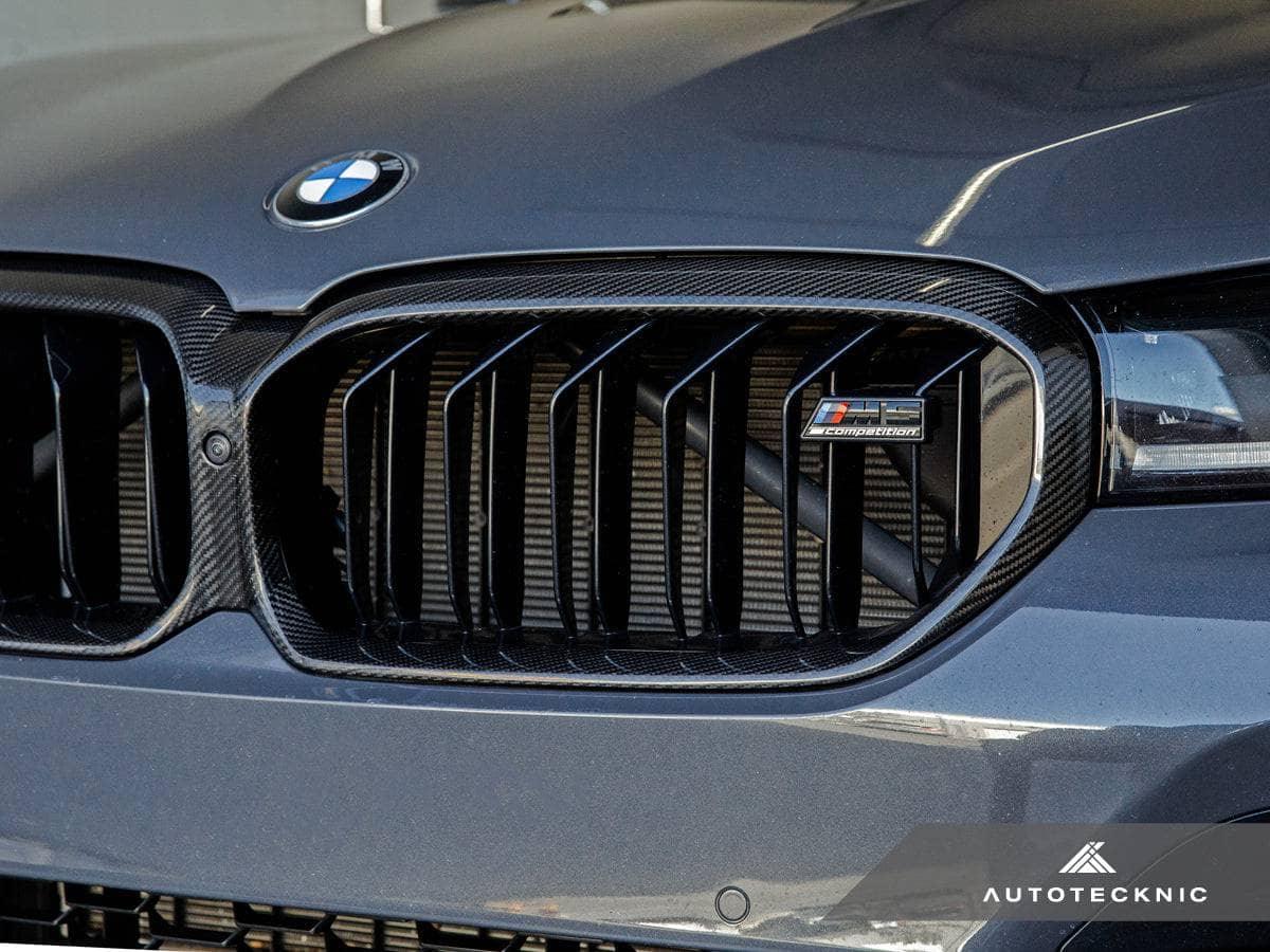 Kies-Motorsports AutoTecknic USA AutoTecknic Replacement Dry Carbon Grille Surround - F90 M5 LCI
