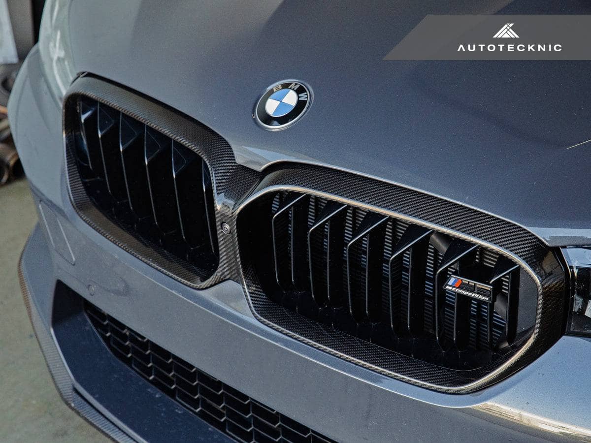Kies-Motorsports AutoTecknic USA AutoTecknic Replacement Dry Carbon Grille Surround - F90 M5 LCI