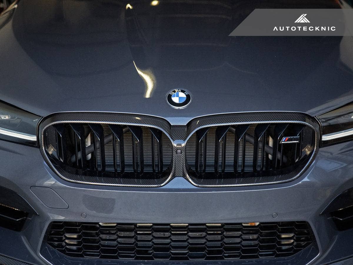 Kies-Motorsports AutoTecknic USA AutoTecknic Replacement Dry Carbon Grille Surround - F90 M5 LCI