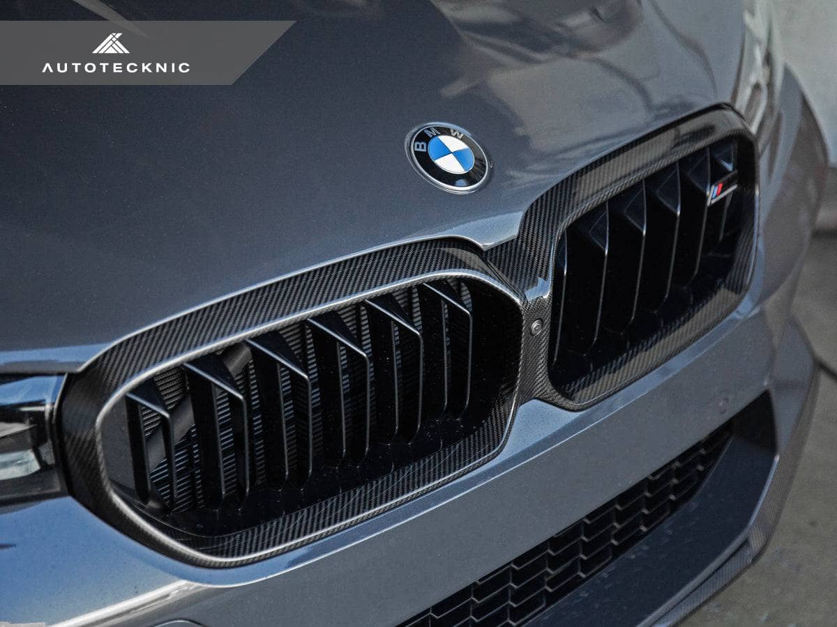 Kies-Motorsports AutoTecknic USA AutoTecknic Replacement Dry Carbon Grille Surround - F90 M5 LCI