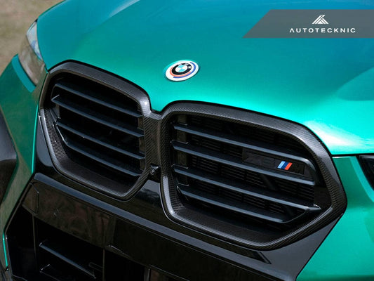 Kies-Motorsports AutoTecknic USA AutoTecknic Replacement Dry Carbon Grille Surround - F95 X5M LCI | F96 X6M LCI