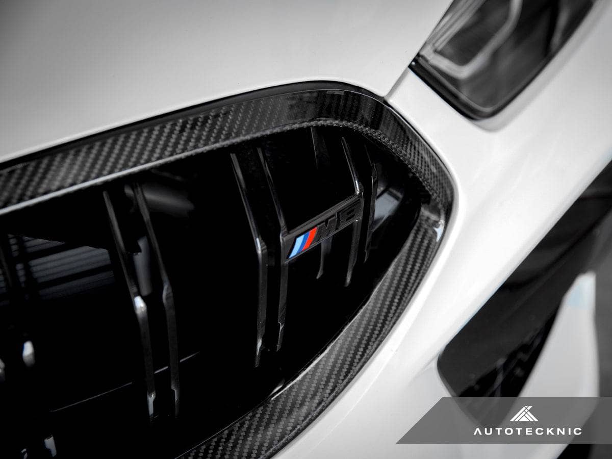 Kies-Motorsports AutoTecknic USA AutoTecknic Replacement Dry Carbon Grille Surround - F9X M8