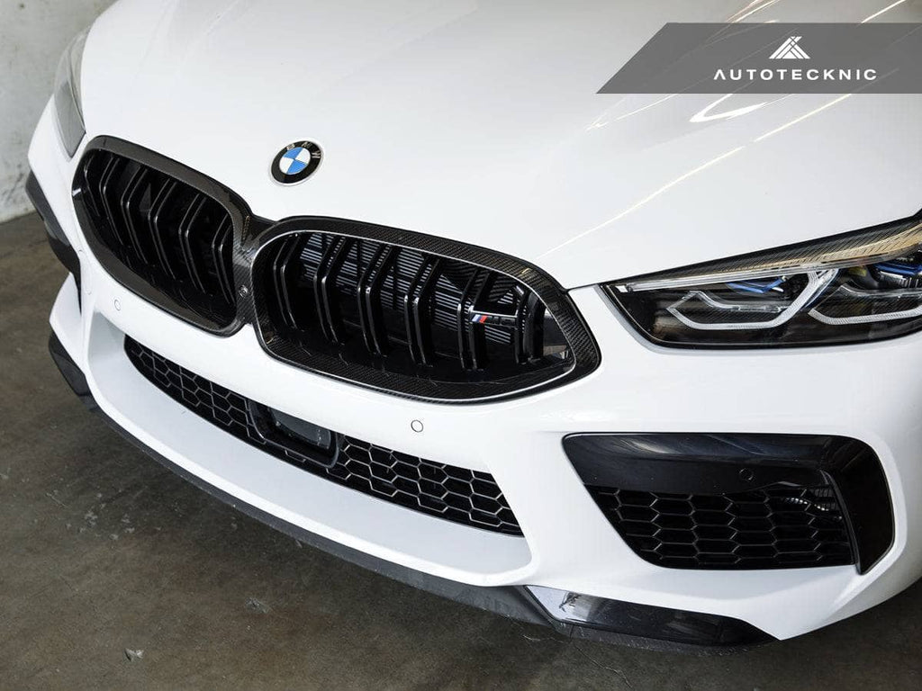 Kies-Motorsports AutoTecknic USA AutoTecknic Replacement Dry Carbon Grille Surround - F9X M8