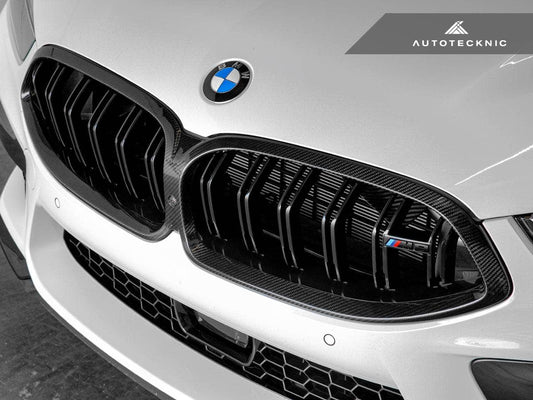 Kies-Motorsports AutoTecknic USA AutoTecknic Replacement Dry Carbon Grille Surround - F9X M8