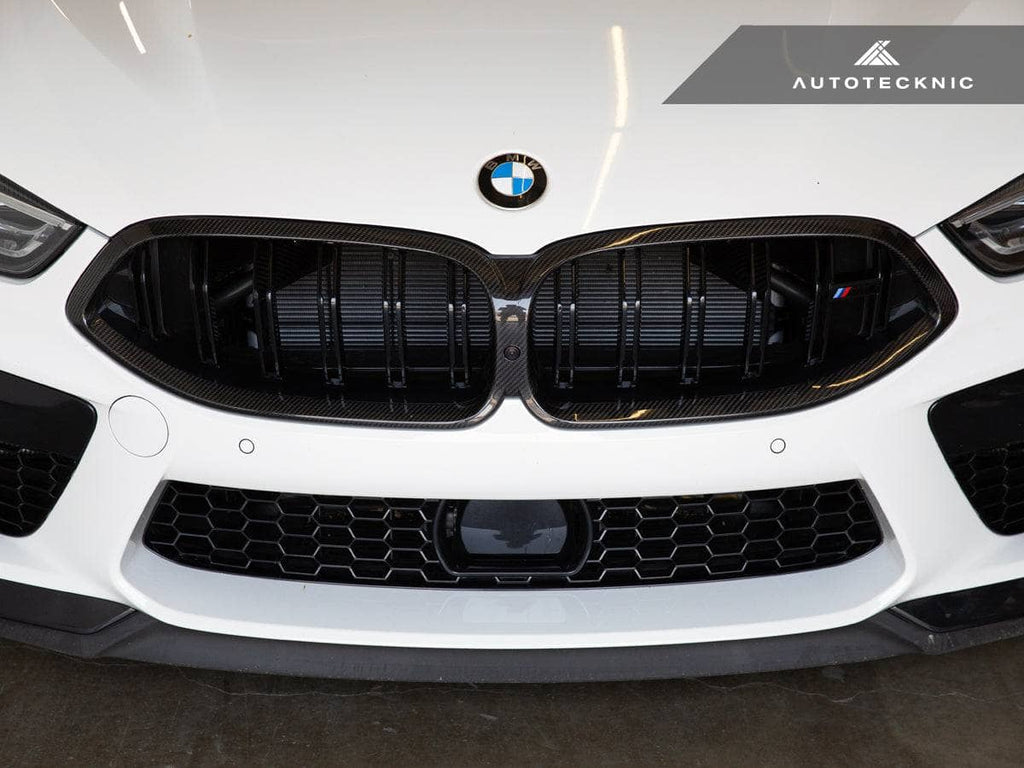 Kies-Motorsports AutoTecknic USA AutoTecknic Replacement Dry Carbon Grille Surround - F9X M8