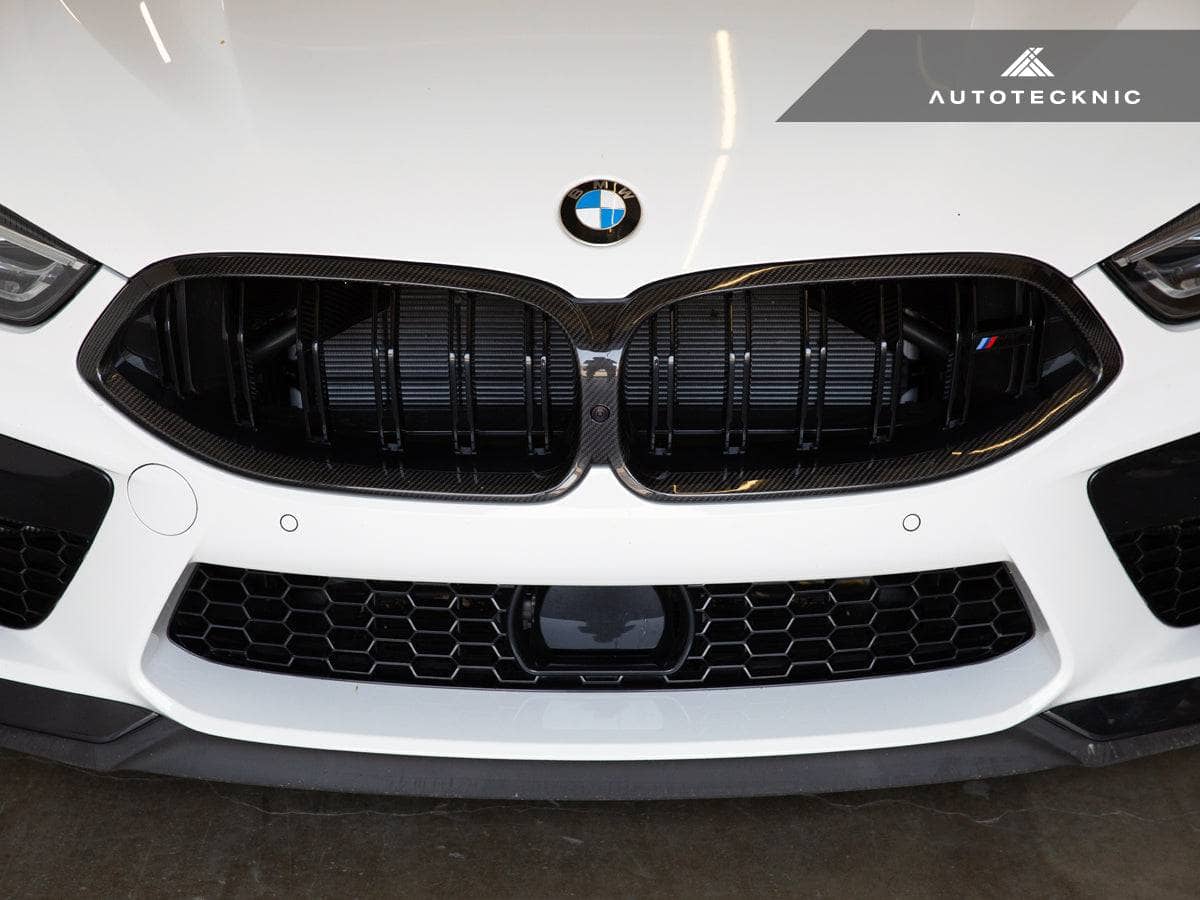 Kies-Motorsports AutoTecknic USA AutoTecknic Replacement Dry Carbon Grille Surround - F9X M8