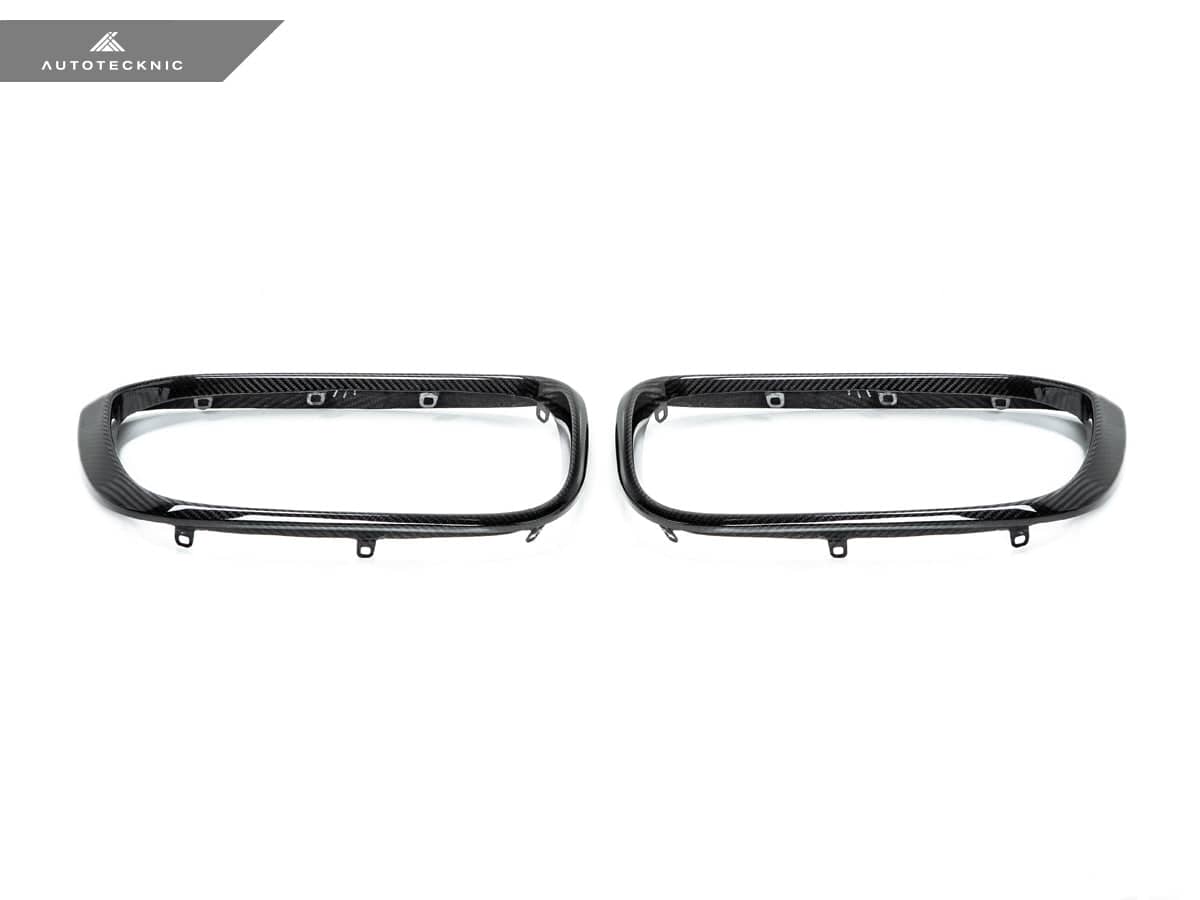 Kies-Motorsports AutoTecknic USA AutoTecknic Replacement Dry Carbon Grille Surround Set - F97 X3M | F98 X4M