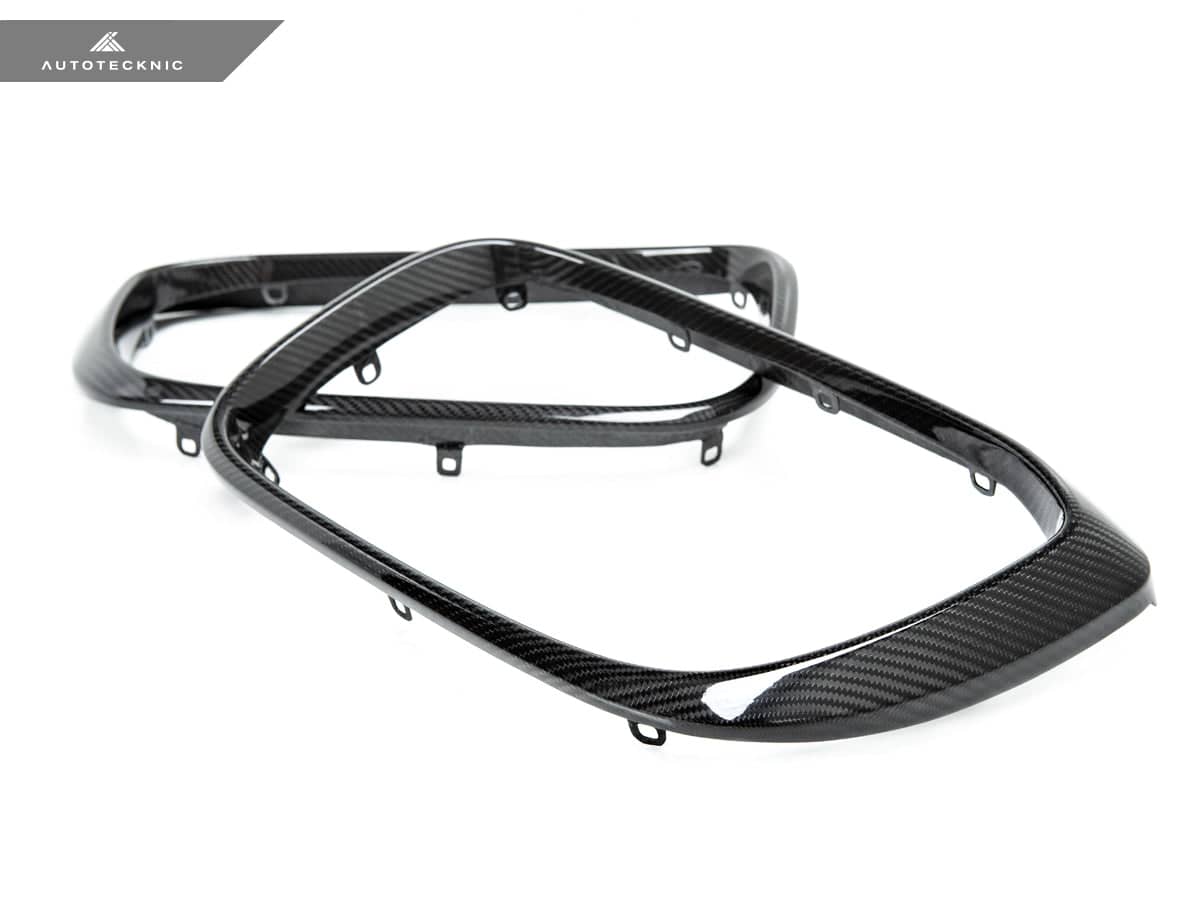 Kies-Motorsports AutoTecknic USA AutoTecknic Replacement Dry Carbon Grille Surround Set - F97 X3M | F98 X4M