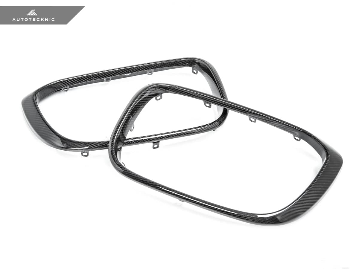 Kies-Motorsports AutoTecknic USA AutoTecknic Replacement Dry Carbon Grille Surround Set - F97 X3M | F98 X4M