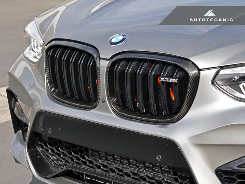 Kies-Motorsports AutoTecknic USA AutoTecknic Replacement Dry Carbon Grille Surround Set - F97 X3M | F98 X4M