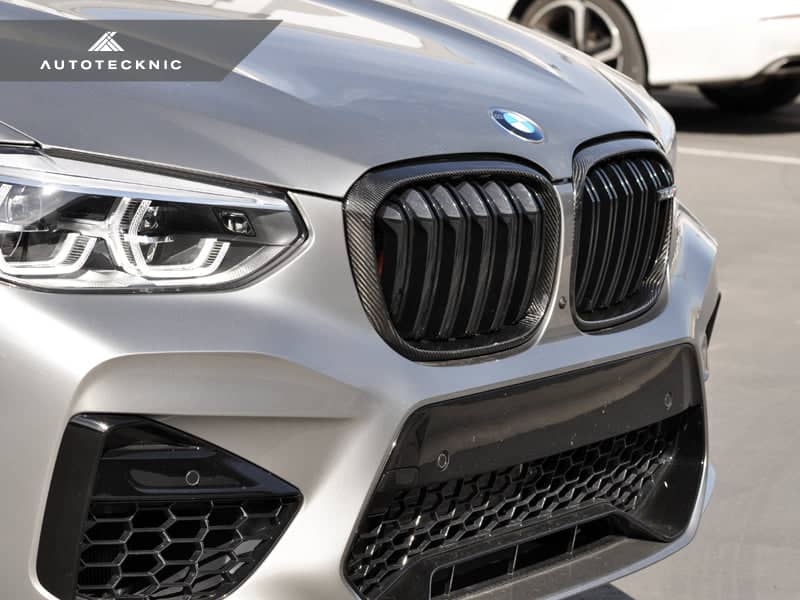 Kies-Motorsports AutoTecknic USA AutoTecknic Replacement Dry Carbon Grille Surround Set - F97 X3M | F98 X4M Main image