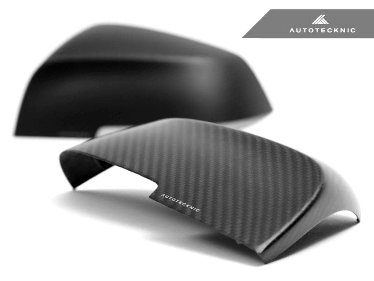 Kies-Motorsports AutoTecknic USA AutoTecknic Replacement Dry Carbon Mirror Covers - BMW E84 X1 | F20 1-Series | F22 2-Series | F30 3-Series | F32/ F36 4-Series | F87 M2