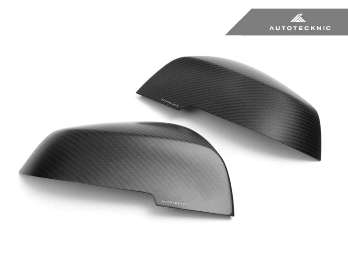 Kies-Motorsports AutoTecknic USA AutoTecknic Replacement Dry Carbon Mirror Covers - BMW E84 X1 | F20 1-Series | F22 2-Series | F30 3-Series | F32/ F36 4-Series | F87 M2