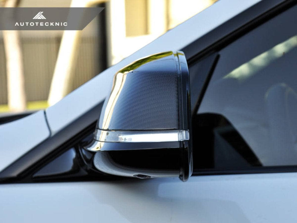 Kies-Motorsports AutoTecknic USA AutoTecknic Replacement Dry Carbon Mirror Covers - BMW E84 X1 | F20 1-Series | F22 2-Series | F30 3-Series | F32/ F36 4-Series | F87 M2