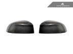Kies-Motorsports AutoTecknic USA AutoTecknic Replacement Dry Carbon Mirror Covers - G01 X3 | G02 X4