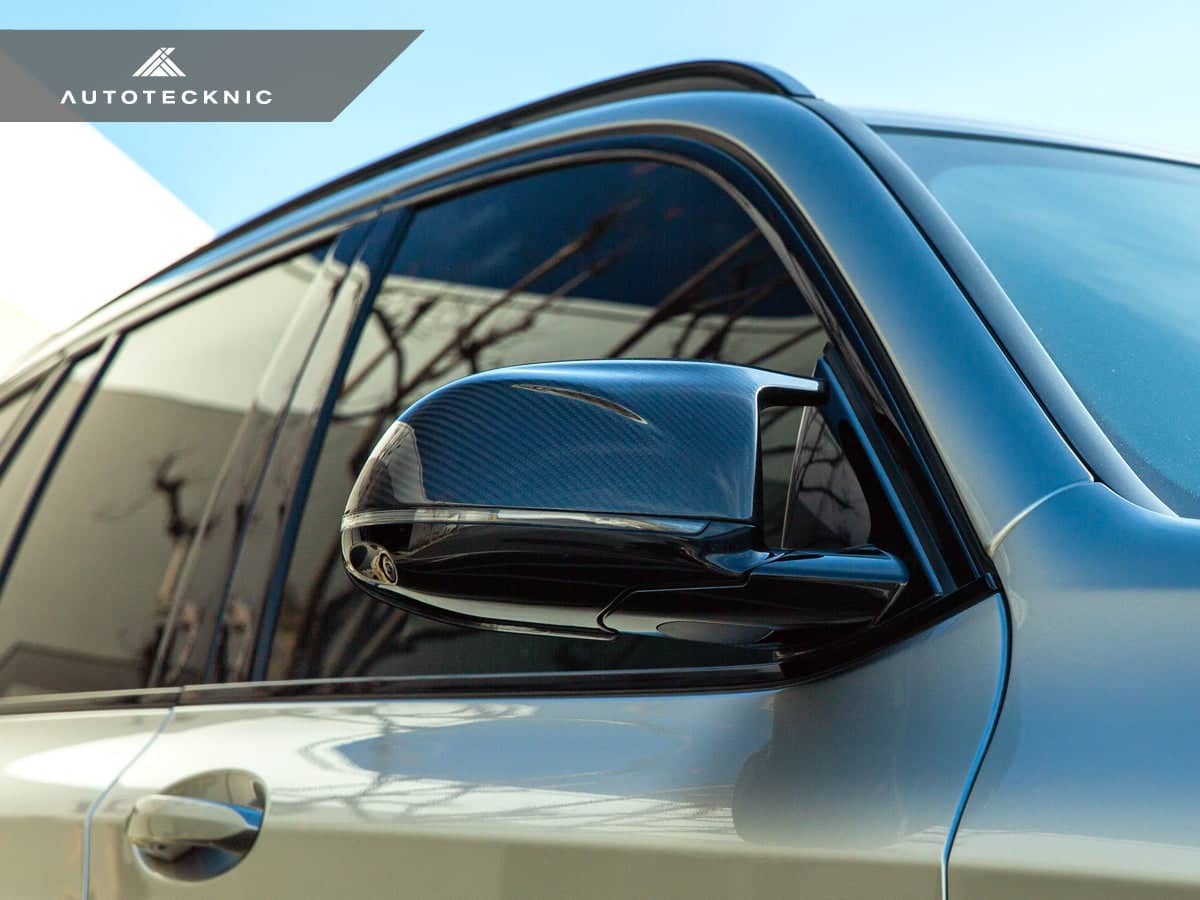 Kies-Motorsports AutoTecknic USA AutoTecknic Replacement Dry Carbon Mirror Covers - G01 X3 M40i LCI | G02 X4 M40i LCI