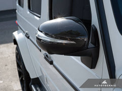Kies-Motorsports AutoTecknic USA AutoTecknic Replacement Dry Carbon Mirror Covers - Mercedes-Benz W463A G-Wagon